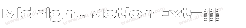 Midnight Motion Ext字体转换 Midnight Motion Ext字体转换